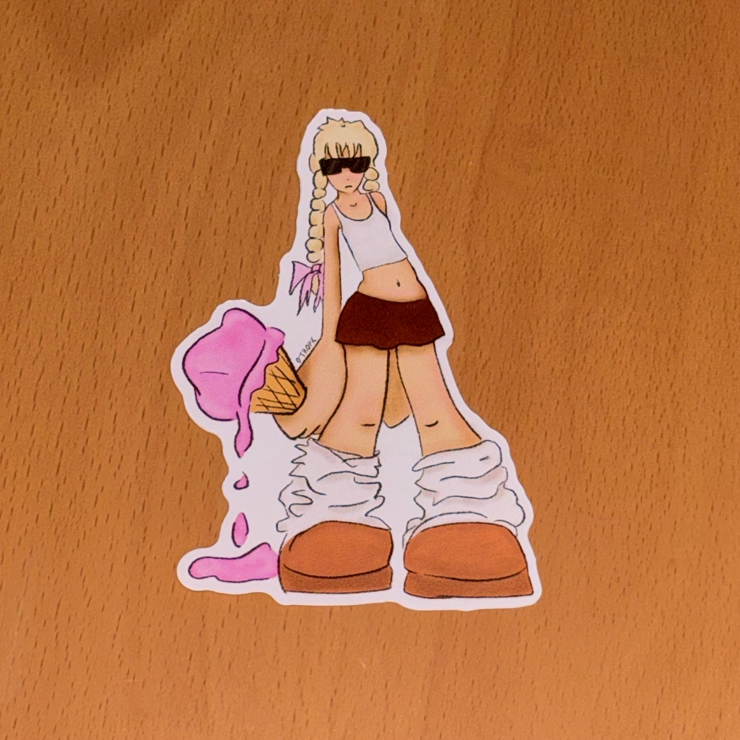 hot out - sticker